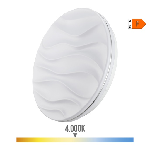 [000004715] APLIQUE SUPER LED DE SUPERFICIE 24W 2490lm 4000K Ø38x7cm MODELO DESERT EDM