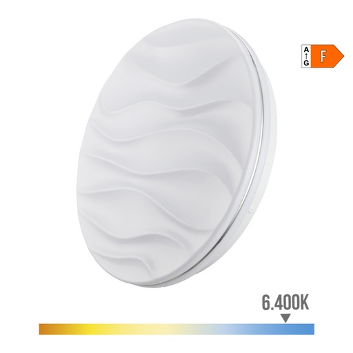 [000004716] APLIQUE SUPER LED DE SUPERFICIE 24W 2490lm 6500K Ø38x7cm MODELO DESERT EDM
