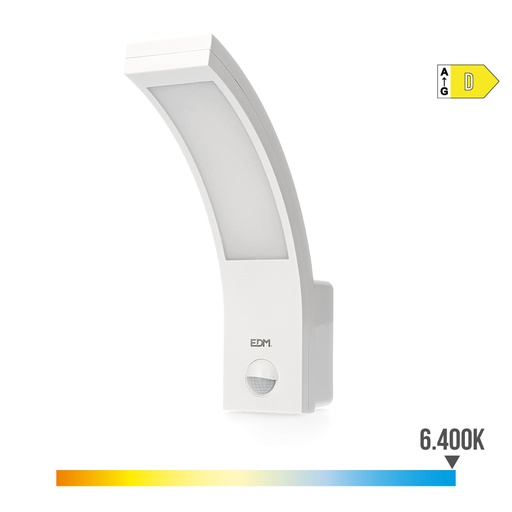 [000004741] APLIQUE EXTERIOR LED 10W 750lm 6400K IP54 6,6x18,8x25cm CON SENSOR DE MOVIMIENTO EDM
