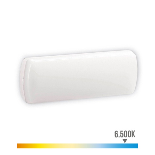 [000004758] APLIQUE EMERGENCIA LED 150lm 2,5W 5 LEDS 0,5W 25,5x9x5cm EDM