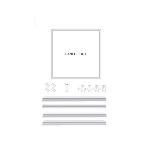 [000004759] MARCO CROMO MATE (SUPERFICIE) PARA PANEL DE LED 60x60x4,2cm EDM