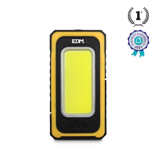 [000004760] S.OF.  LINTERNA LED SOLAR RECARGABLE CON GANCHO E IMÁN COB 10W 750lm EDM