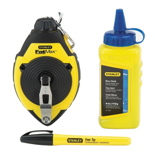 [000004799] ULT. UNIDADES TIRALÍNEAS FATMAX® 30m + POLVO + NIVEL DE CORDEL 0-47-681 STANLEY