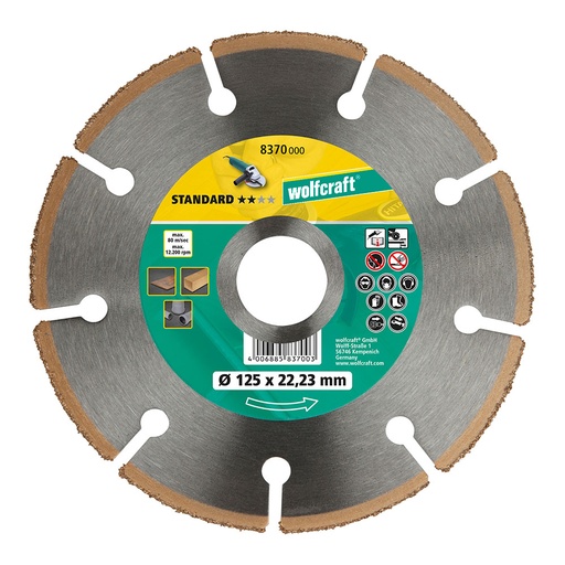 [000004811] DISCO DE CORTE CT "STANDARD" Ø115mm 8369000 WOLFCRAFT
