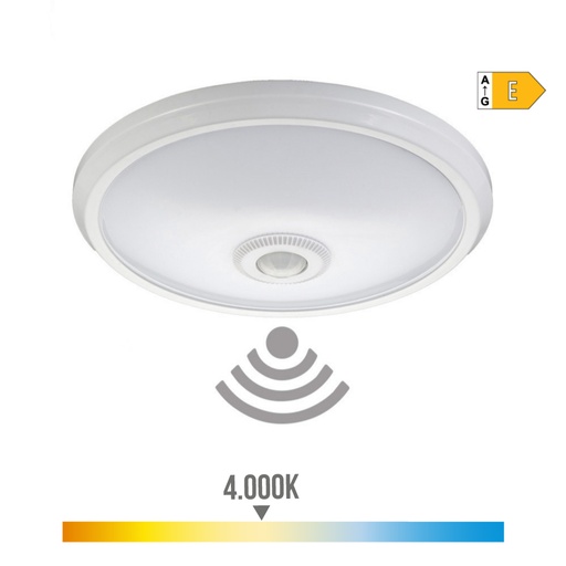 [000004821] APLIQUE DE SUPERFICIE LED CON SENSOR IP20 16W 4000K LUZ DIA Ø29x6cm EDM