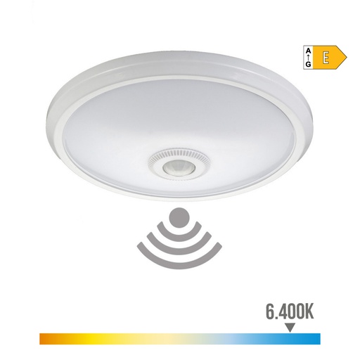 [000004822] APLIQUE DE SUPERFICIE LED CON SENSOR IP20 16W 6400K LUZ FRIA Ø29x6cm EDM