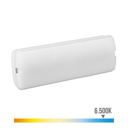[000004830] APLIQUE EMERGENCIA LED 160lm 0,5W CON MARCO INCLUIDO 24x8x4cm EDM