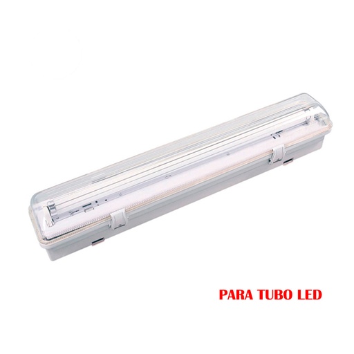 [000004873] PANTALLA FLUORESCENTE ESTANCA PARA TUBO DE LED 1x22W (EQ. 58W) 220V 156cm IP65 EDM