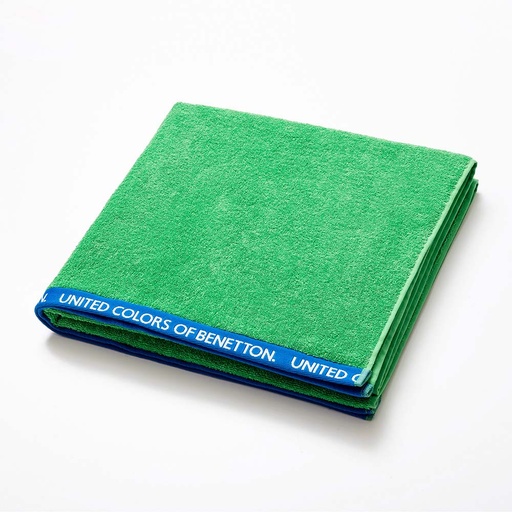 [000004896] TOALLA DE PLAYA 160x90cm 450g/m² VERDE BENETTON