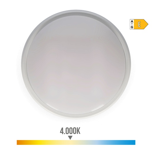 [000004924] APLIQUE EXTERIOR LED 18W 1950lm IP54 CIRCULAR 4000K LUZ DIA Ø21x5,7cm EDM