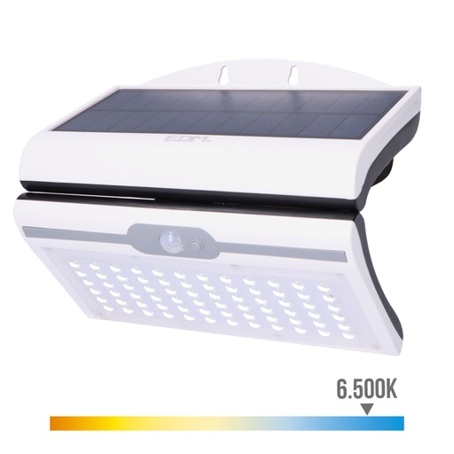 [000004925] APLIQUE SOLAR 6W 430Lm 6.500K CON SENSOR COLOR BLANCO EDM