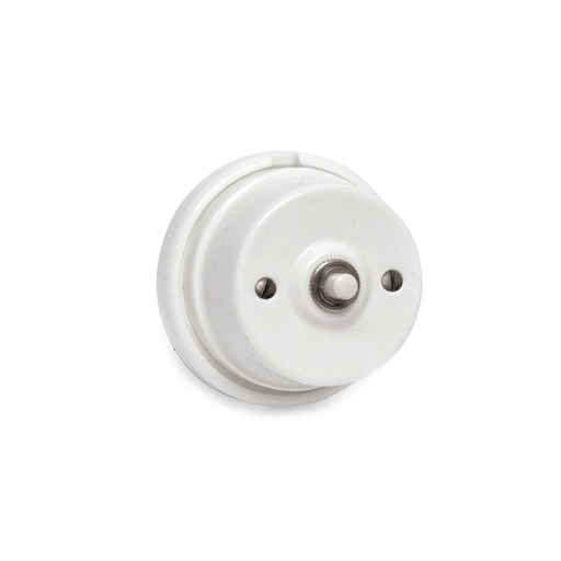 [000004936] MECANISMO PULSADOR TIMBRE PORCELANA SERIE VINTAGE 10A 250V