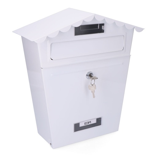 [000004990] BUZON DE ACERO MODELO CLASSIC BLANCO EDM