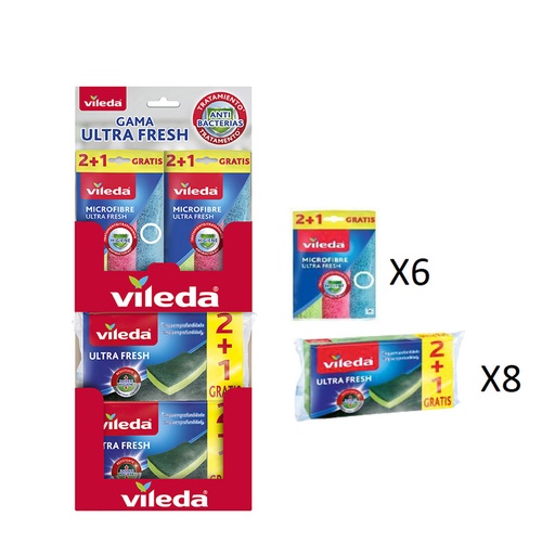 [000005048] ULT. UNIDADES TIRA ULTRAFRESH 163817 VILEDA