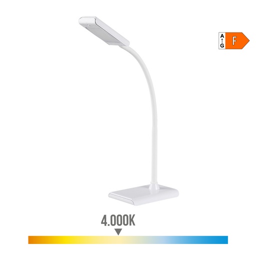 [000005064] FLEXO LED SOBREMESA 7W 400lm 4000K COLOR BLANCO 9x13x33cm EDM