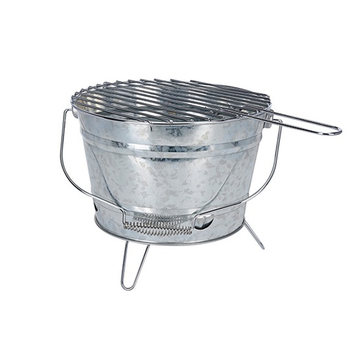[000005077] BARBACOA DE ZINC MODELO BARRIL Ø27cm BBQ