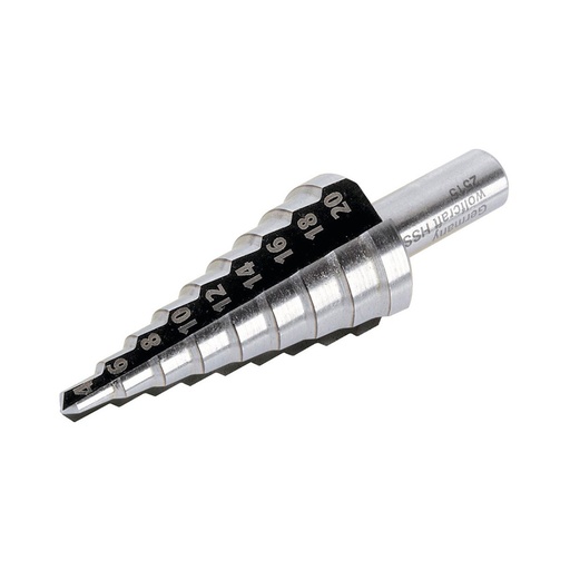 [000005113] BROCA ESCALONADA HSS DE Ø4-20mm 2515000 WOLFCRAFT
