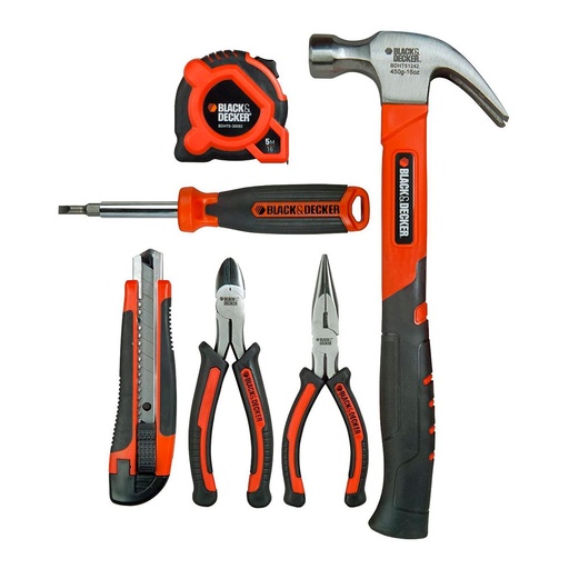 [000005183] ULT. UNIDADES S.OF. JUEGO 6 HERRAMIENTAS VARIAS BDHT0-71631 BLACK+DECKER