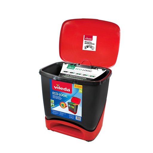 [000005195] CUBO DE RECICLAJE COMPACTO 142239 VILEDA (NO INCLUYE SEPARADORES)