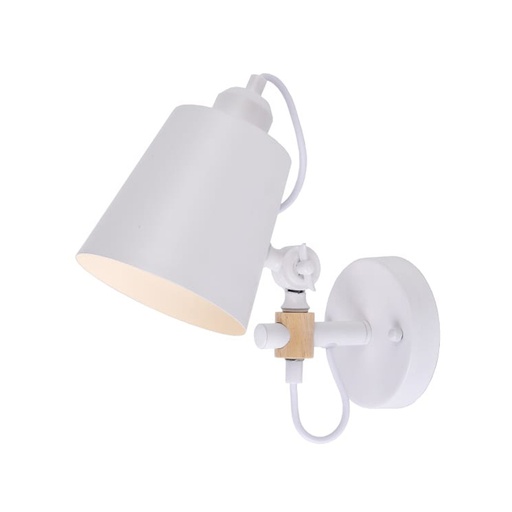 [000005242] APLIQUE DE PARED METALICO E27 60W COLOR BLANCO 25x27cm EDM