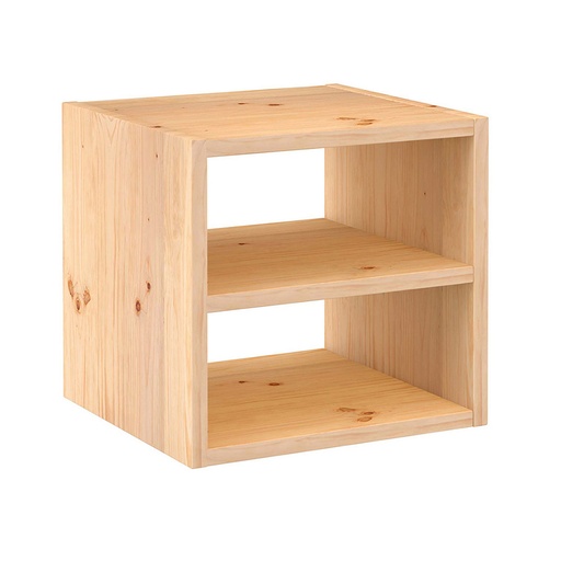[000005252] ESTANTERIA MODULAR 1 CUBOS + BALDA INTERMEDIA DINAMIC PINO MACIZO 36,2x33x36,2cm ASTIGARRAGA