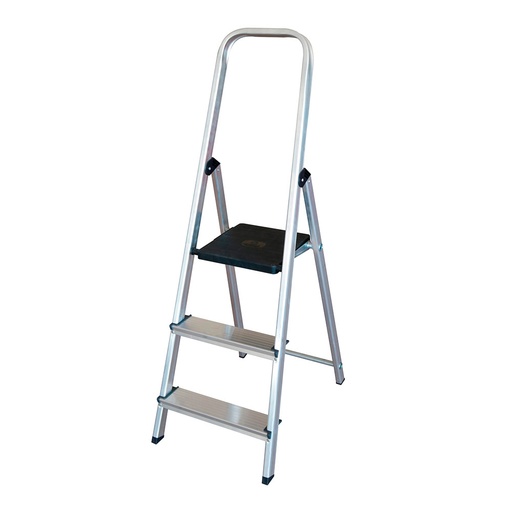 [000005284] ESCALERA DOMESTICA DE ALUMINIO 3 PELDAÑOS EDM