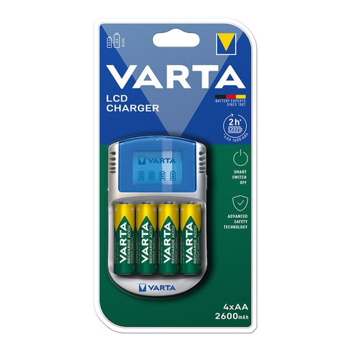[000005338] CARGADOR VARTA LCD CHARGER PARA PILAS AA Y AAA