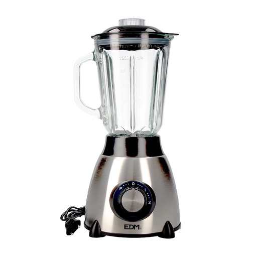 [000005344] BATIDORA CON VASO DE CRISTAL 550W 1,5 l Ø18x40cm EDM