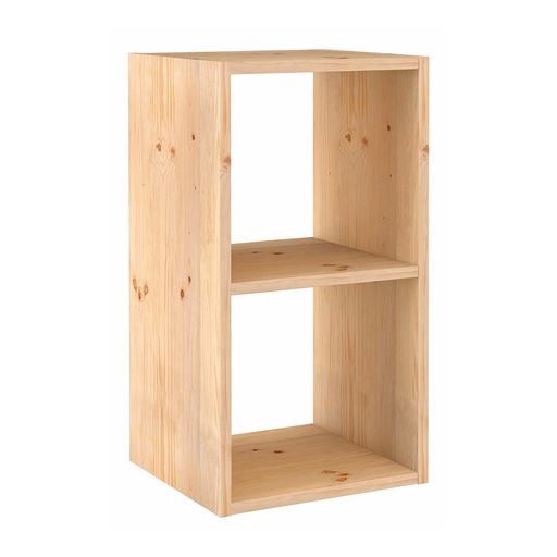 [000005426] ESTANTERIA MODULAR 2 CUBOS DINAMIC PINO MACIZO 36,2x33x70,8cm ASTIGARRAGA