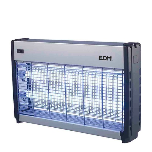 [000005432] EXTERMINADOR DE INSECTOS PROFESIONAL ELECTRONICO 2x15W 49x10x31cm COLOR CROMO/NEGRO EDM