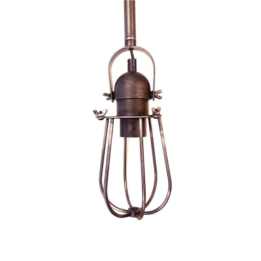 [000005507] LAMPARA DE TECHO METALICA VINTAGE E27 60W COLOR NEGRO Ø10x22 EDM