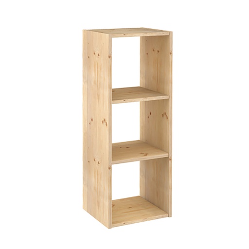 [000005553] ESTANTERIA MODULAR 3 CUBOS DINAMIC PINO MACIZO 107x36,2x34cm ASTIGARRAGA