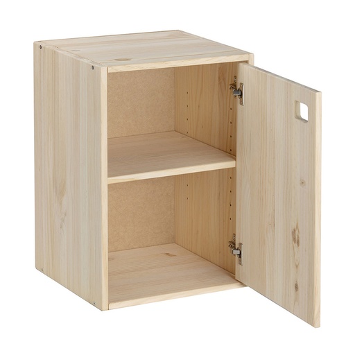 [000005561] MUEBLE DINAMIC 1 PUERTA MODULO VERTICAL PINO MACIZO 37,3x33x53,5cm ASTIGARRAGA
