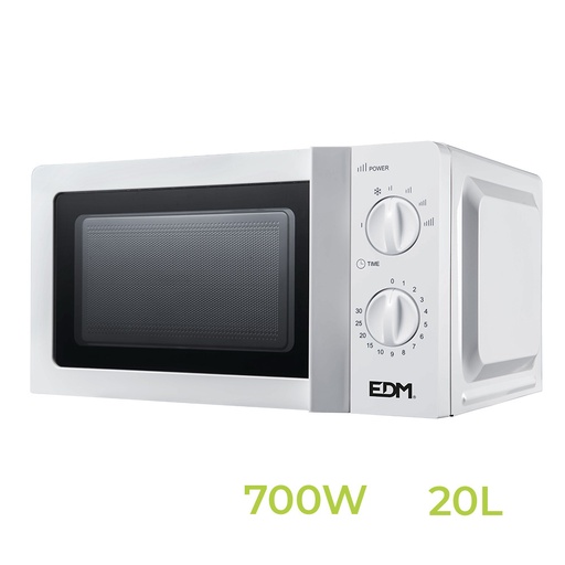 [000005569] S.OF. MICROONDAS 20 l  700W 45x32x23,5cm EDM