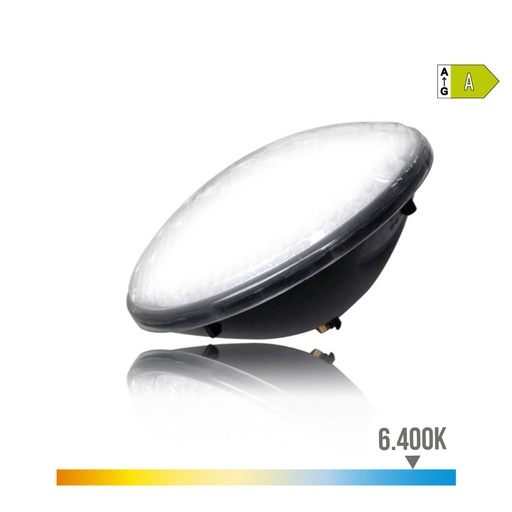 [000005572] BOMBILLA PARA PISCINA LED PAR56 15W 1300lm 6500K LUZ FRIA IP68 Ø17,6x6cm EDM