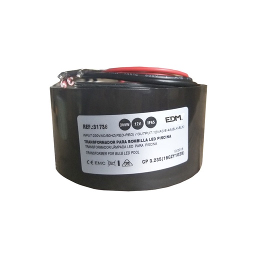 [000005615] TRANSFORMADOR 300W AC12V IP65 PARA BOMBILLA LED DE PISCINA EDM