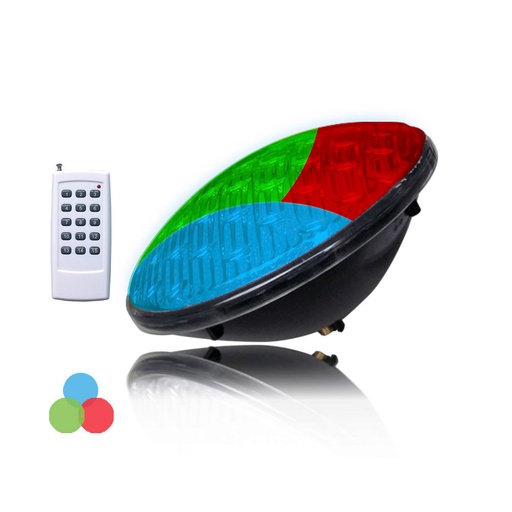 [000005620] BOMBILLA PISCINA LED PAR56 9W 500lm RGB MULTICOLOR IP68 Ø17,6x6cm EDM