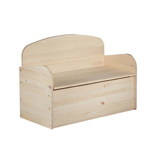 [000005645] BANCO BAÚL DECO DE PINO 90x62x38cm ASTIGARRAGA