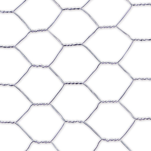 [000005776] MALLA METALICA DE TRIPLE TORSION GALVANIZADA CUADRO: 19x0,7mm / 0,5x10m NORTENE