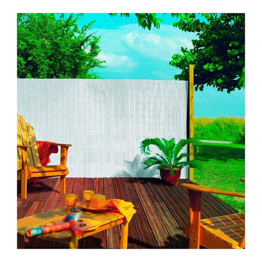 [000005782] CAÑIZO OVAL PLASTICANE COLOR BLANCO 1x3m NORTENE