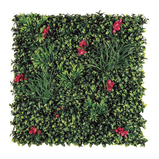 [000005793] JARDÍN VERTICAL "VILLA" IMITACIÓN FLORES BUGANVILLA 1x1m  NORTENE