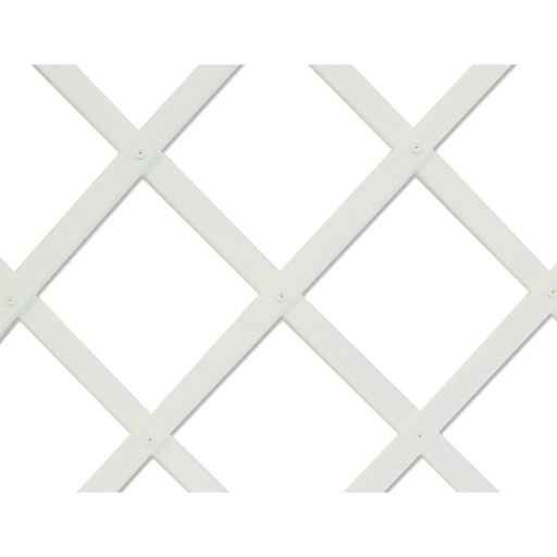 [000005807] TRELLIFLEX CELOSIA DE PLASTICO 0,5x1,5m COLOR BLANCO PERFIL DE LISTONES 22x6mm NORTENE