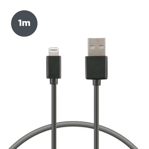 [000005817] Cable de 1 m, conectores USB y Lightning para iPhone, Blanco (2)