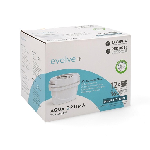 [000006048] AQUA OPTIMA BOX OF 12 EVOLVE + FILTERS STEPS214