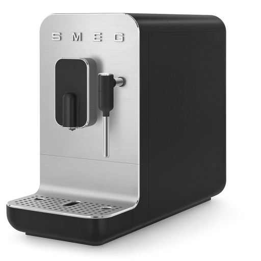 [000006144] SMEG SUPERAUTOMATIC COFFEE MAKER WITH VAPORIZER 50´STYLE BLACK BCC02BLMEU