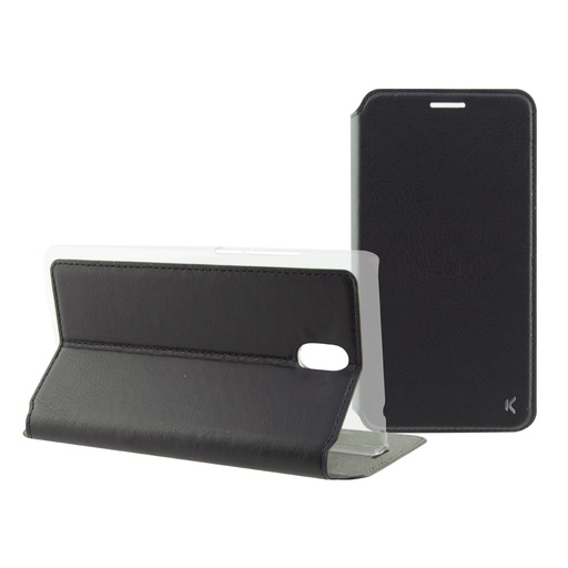 [000006268] Funda con tapa para Huawei Mate 10 Lite, Rígida, Standing, Negro