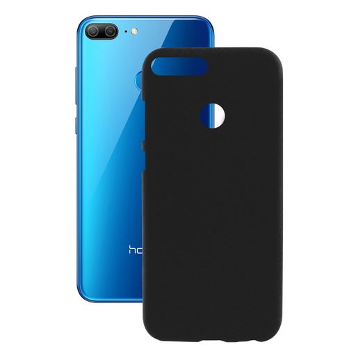 [000006273] Funda para Honor 9 Lite, Flexible, Tacto rugoso, Negro