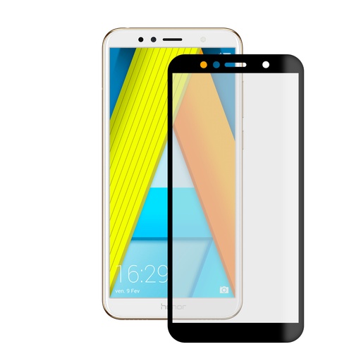 [000006289] Protector de pantalla para Honor 7A, Vidrio templado, Grosor 0.33 mm, Negro