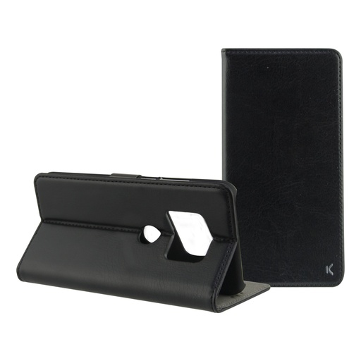 [000006294] Funda con tapa para Huawei Mate 20, Semirrígida, Standing, Negro
