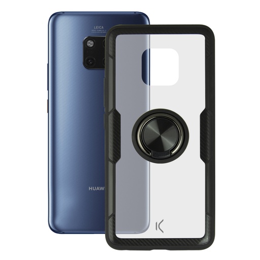 [000006300] Funda para Huawei Mate 20 Pro, Semirrígida, Magnético para soporte coche, Transparente